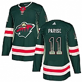 Wild 11 Zach Parise Green Drift Fashion Adidas Jersey,baseball caps,new era cap wholesale,wholesale hats